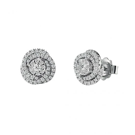 Rosas 1945 Salvini Orecchini in oro bianco con diamanti