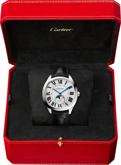 Rosas 1945 OROLOGIO DRIVE DE CARTIER CON FASI LUNARI