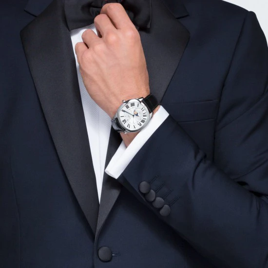 Rosas 1945 OROLOGIO DRIVE DE CARTIER CON FASI LUNARI