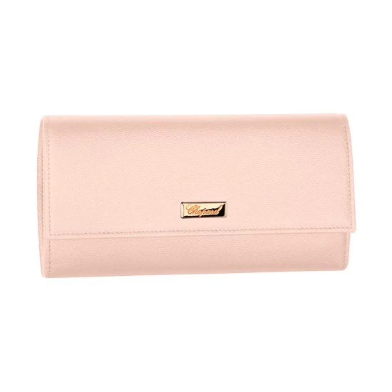 Rosas 1945 CHOPARD PORTAFOGLIO HAPPY Rosa chiaro Pelle di vitello