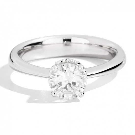 Rosas 1945 Anello solitario in oro bianco 18 kt e diamante taglio brillante R01SO001/050