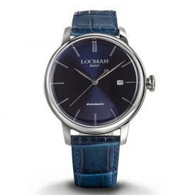 Rosas 1945 LOCMAN OROLOGIO 1960 SOLO TEMPO AUTOMATICO - BLU