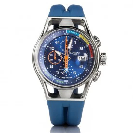 Rosas 1945 LOCMAN OROLOGIO YACHTING, CRONOGRAFO AL QUARZO - BLU
