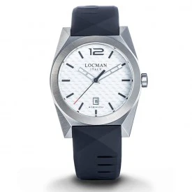 Rosas 1945 LOCMAN OROLOGIO STEALTH SOLO TEMPO AL QUARZO - BIANCO