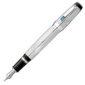 Rosas 1945 MONTBLANC Penna stilografica Boheme Arabesque Azur Fountain Pen argento