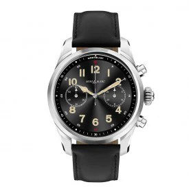 Rosas 1945 MONTBLANC Orologio Summit 2+ in acciaio pregiato e pelle