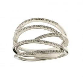 Rosas 1945 SALVATORE ARZANI ANELLO CON BRILLANTI IN ORO BIANCO 0,52 CT