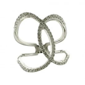 Rosas 1945 SALVATORE ARZANI  ANELLO CON BRILLANTI IN ORO BIANCO