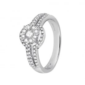Rosas 1945 SALVINI Anello in oro bianco con diamanti