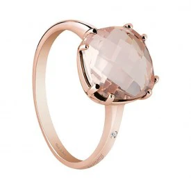 Rosas 1945 SALVINI Anello Santa Fe in oro rosa con diamante