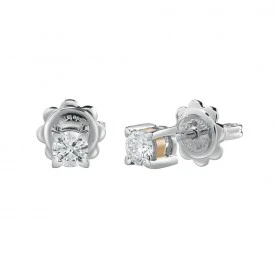 Rosas 1945 Salvini Orecchini in oro bianco e oro rosa con diamanti