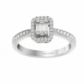 Rosas 1945 SALVINI Anello Magia Donna Oro Bianco e Diamanti