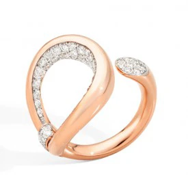 Rosas 1945 POMELLATO ANELLO FANTINA oro rosa e diamanti