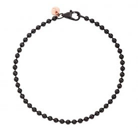 Rosas 1945 DODO BRACCIALE BOLLICINE Argento, pvd nero, Oro rosa