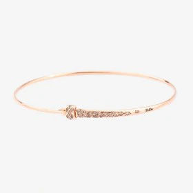 Rosas 1945 Bangle Essentials Con Stopper in oro rosa 9K con 26 diamanti