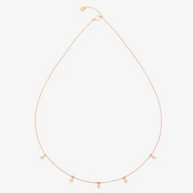 Rosas 1945 Collana Essentials oro rosa 9K con 5 diamanti