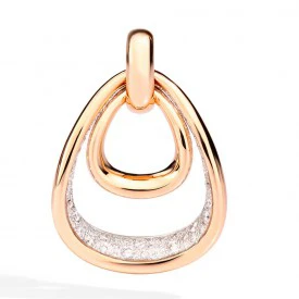 Rosas 1945 POMELLATO PENDENTE FANTINA ORO ROSA E DIAMANTI