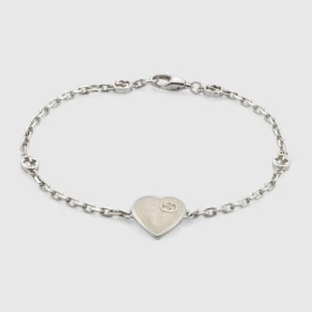 Rosas 1945 Gucci Bracciale Gucci Heart in Argento