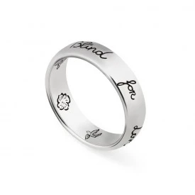 Rosas 1945 Gucci Anello Blind for Love in Argento