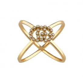 Rosas 1945 GUCCI ANELLO RUNNING ORO GIALLO E DIAMANTI