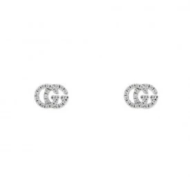 Rosas 1945 GUCCI Orecchini "GG" Running xs in oro e diamanti