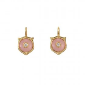 Rosas 1945 Gucci Orecchini in oro rosa con opale rosa e diamanti